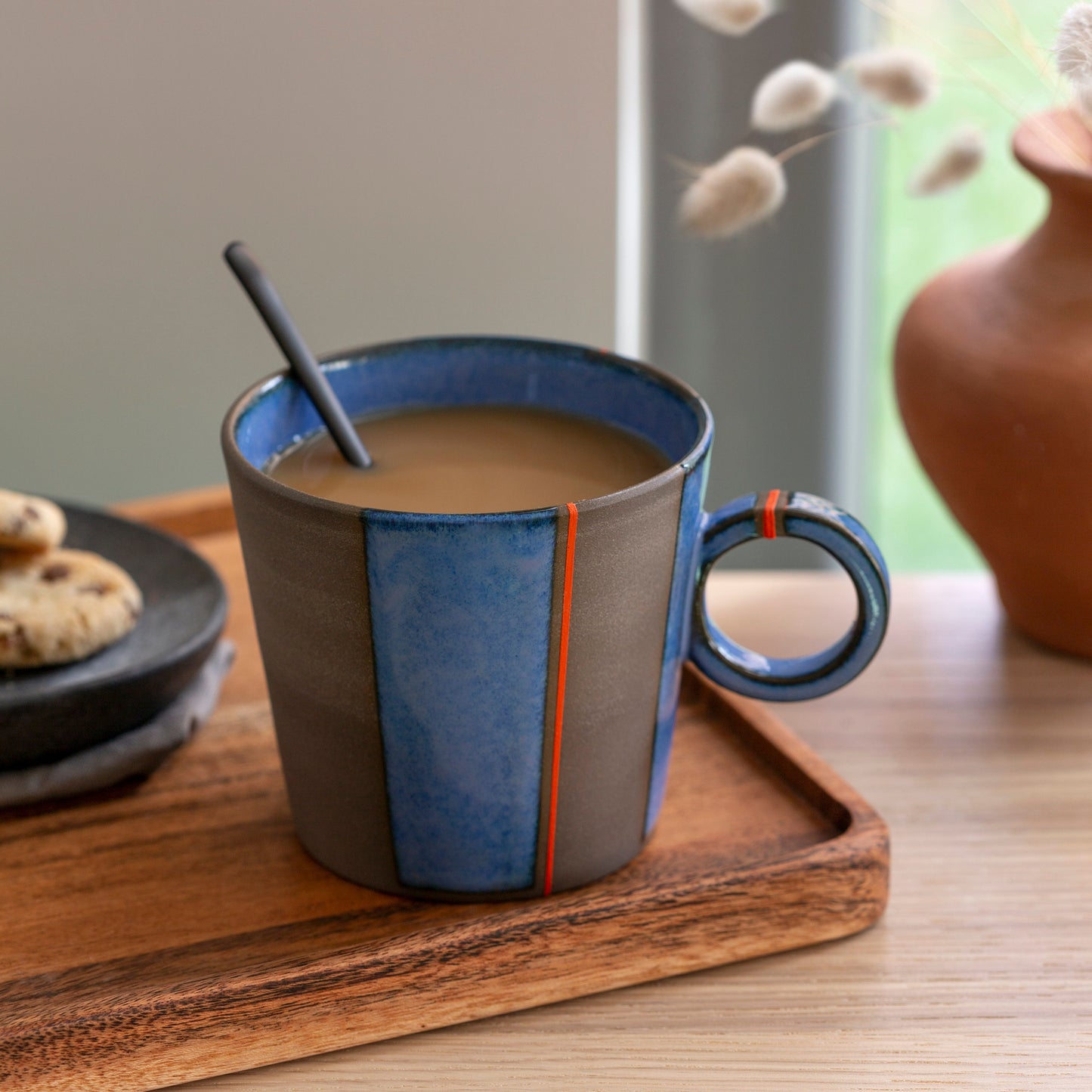 Handmade Ceramic Mug for Art Lovers Gift Mug for Christmas Home Decor Gift Mug for Mom Gift Mug Modern Art Inspired Handmade Pottery Mug