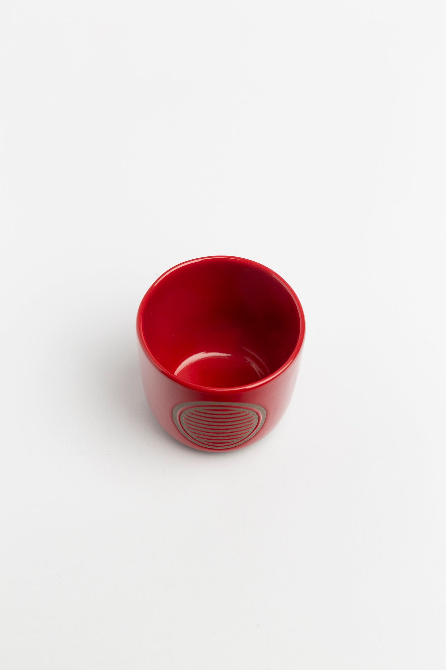 Minimalist Stoneware Ceramic Tea or Espresso Cup Handmade Red Pottery Cup Modern Artisan Coffee Mug Perfect Gift for Tea and Espresso Lovers