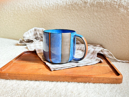 Large Ceramic Mug Wheel Thrown Stoneware Cup Handmade Pottery Coffee Mug for Tea Coffee Lovers Unique Artisan Large Ceramic Mug