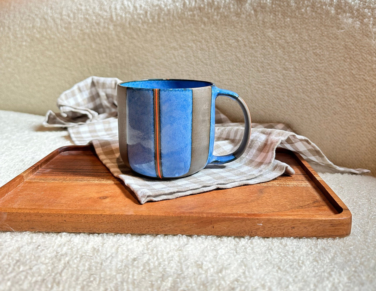 Large Ceramic Mug Wheel Thrown Stoneware Cup Handmade Pottery Coffee Mug for Tea Coffee Lovers Unique Artisan Large Ceramic Mug