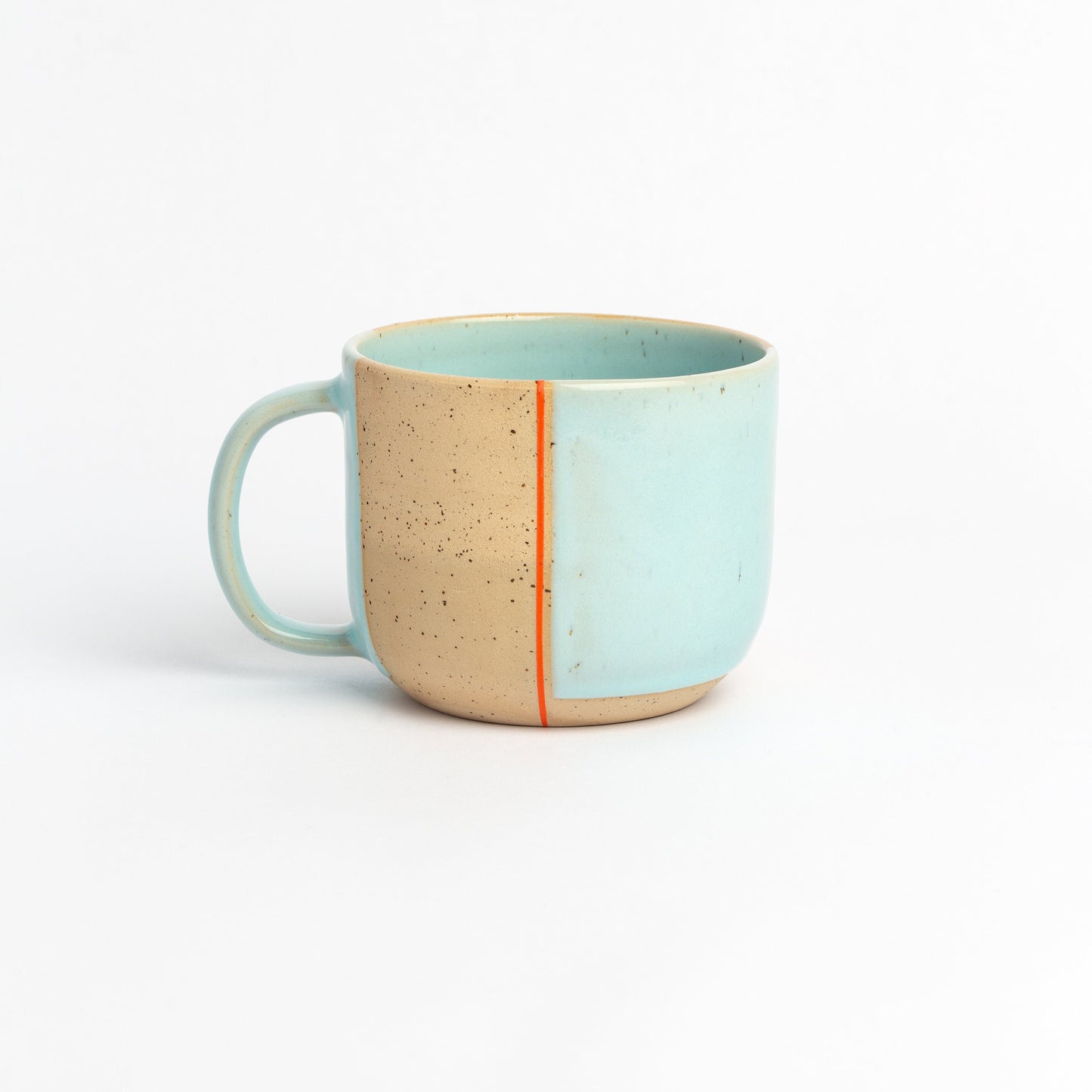 Large Handmade Pottery Mug 18oz Big Pottery Cup Baby Blue Stoneware Mug Perfect for Coffee or Tea Unique Artisan Gift for Drinkware Lovers