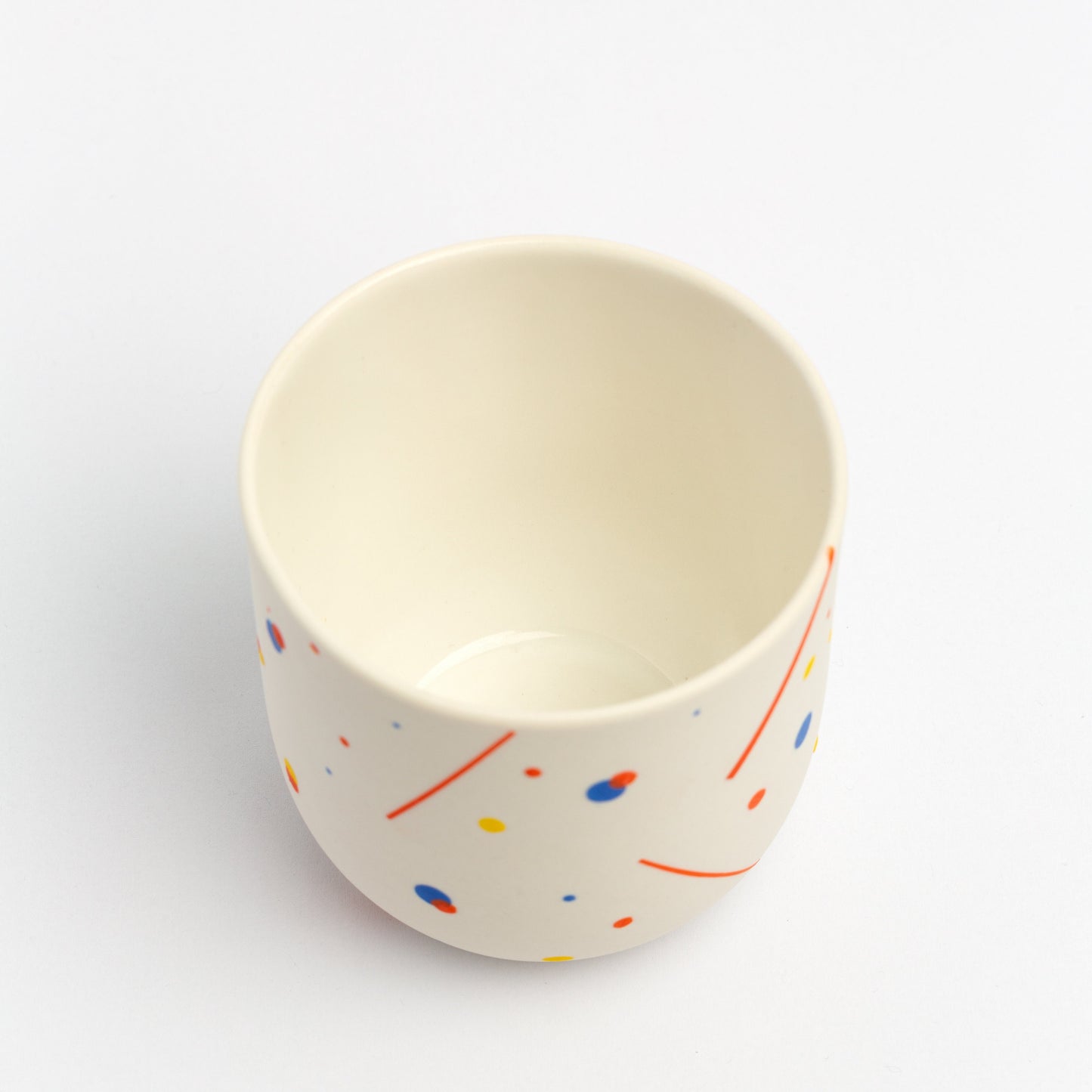 Handcrafted Porcelain Tumbler - One-of-a-Kind Custom Painted Mug, Unique Artisan Creation, Perfect Gift for Coffee and Tea Lovers