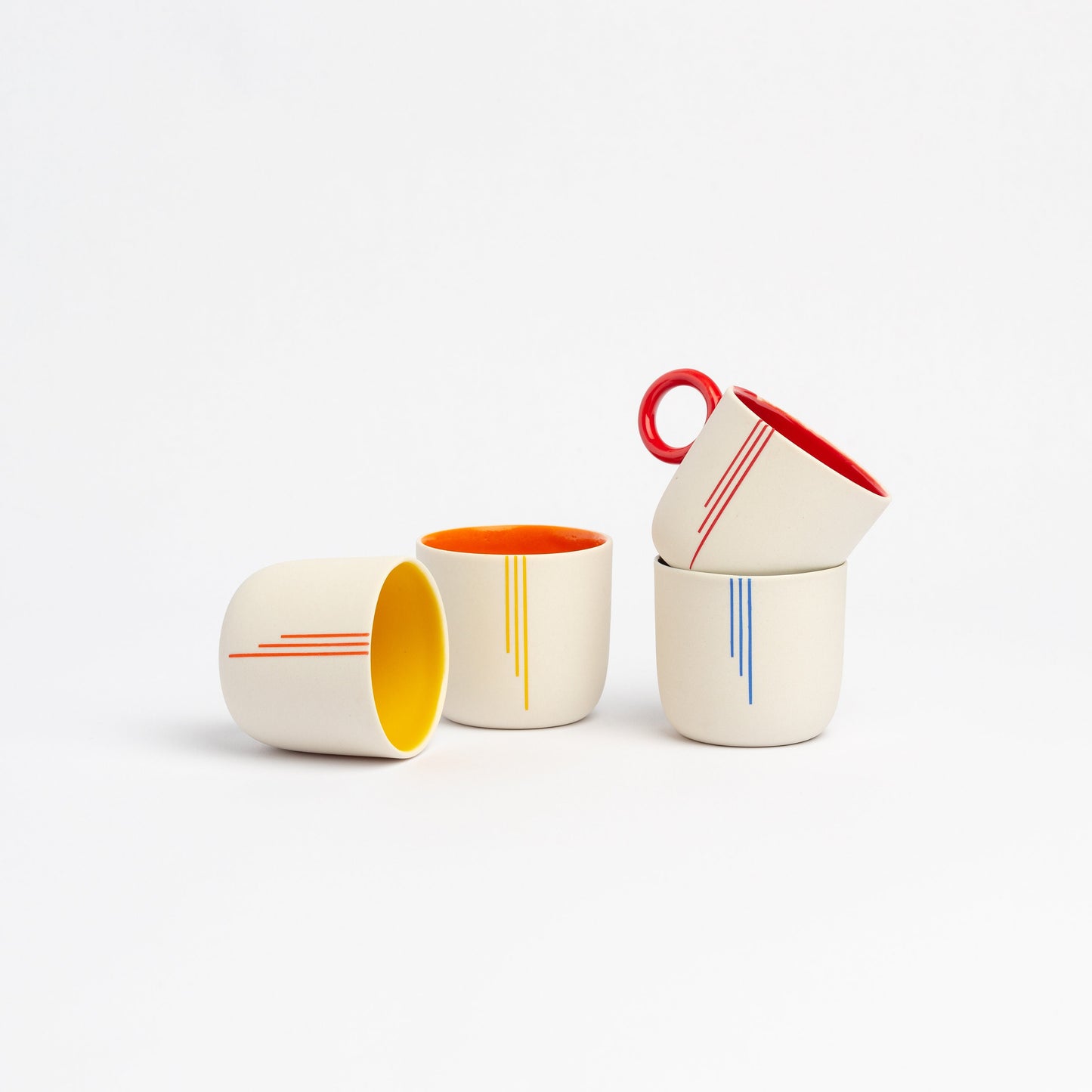 Espresso Cup Handmade Porcelain minimalist coffee cup cute mug ceramic for dad handpainted for mom handmade gift pottery espresso cup