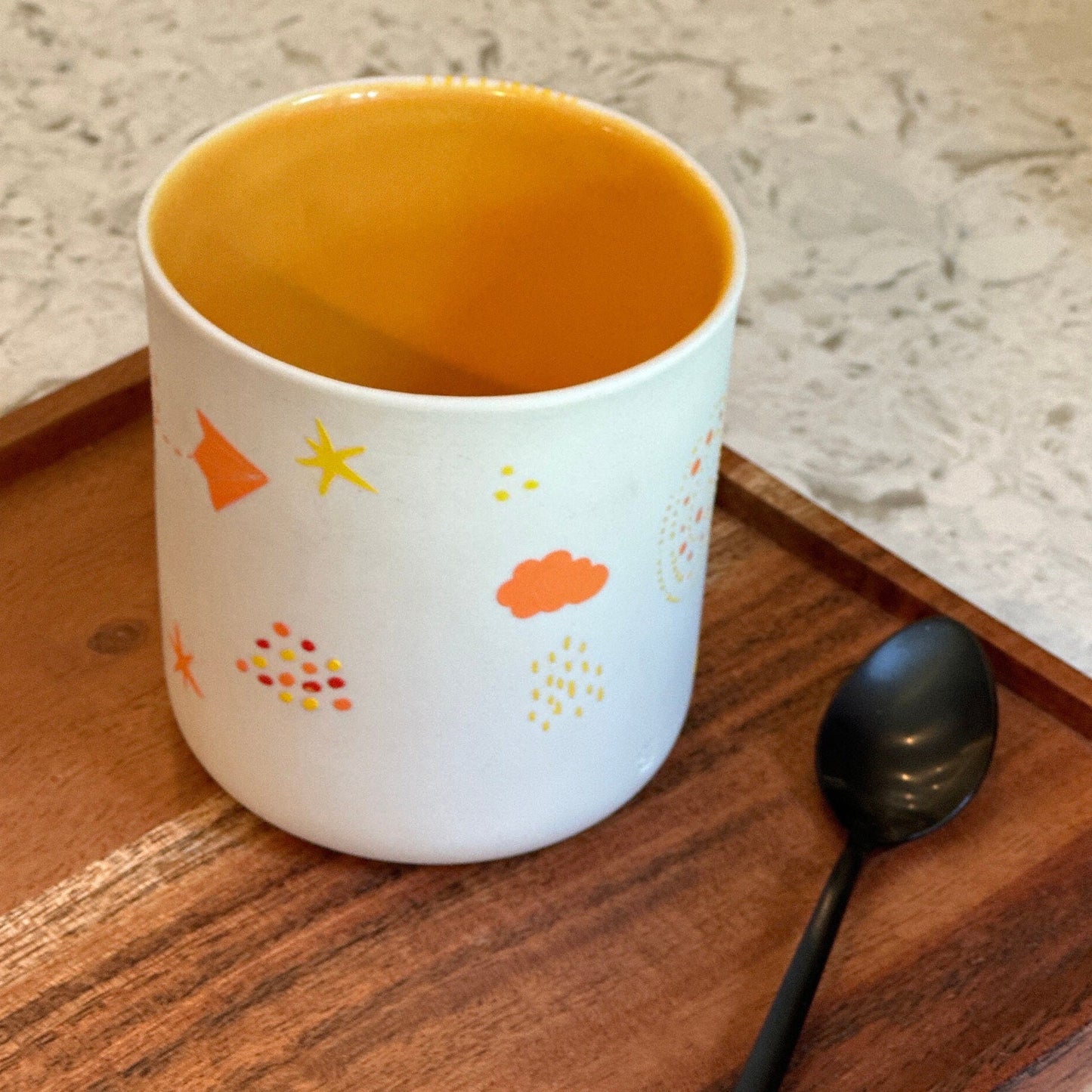 Cute Hand Painted Ceramic Cup Unique Handmade Coffee Mug Artistic Pottery Tea Cup Perfect Gift for Coffee and Tea Lovers
