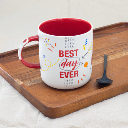 Charming Hand Painted Porcelain Mug Unique Handmade Ceramic Cup Artistic Coffee or Tea Mug Gift for Drinkware Lovers