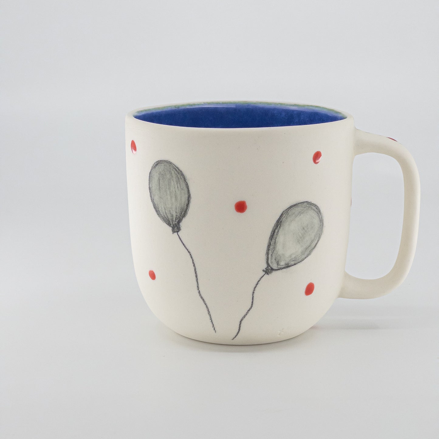 Hand Painted Porcelain Mug with You are the best Balloon Hand Drawn Cup OneofaKind Mug Perfect Gift for Coffee Lovers