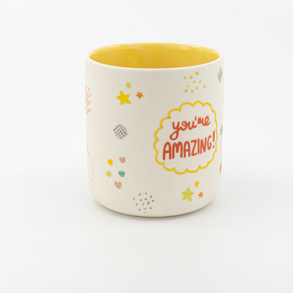 Handmade Motivational Mug Cute Ceramic Coffee Cup with Inspirational Saying Unique Gift for Coffee Lovers Uplifting Handmade Drinkware