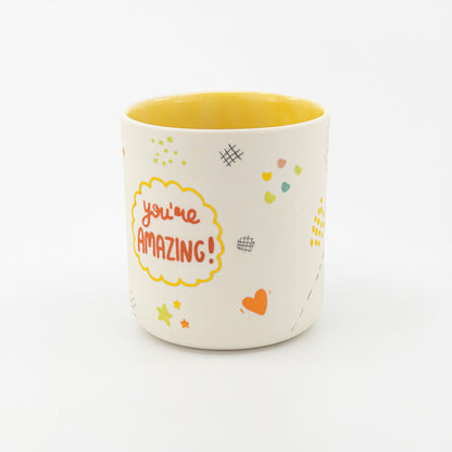 Handmade Motivational Mug Cute Ceramic Coffee Cup with Inspirational Saying Unique Gift for Coffee Lovers Uplifting Handmade Drinkware