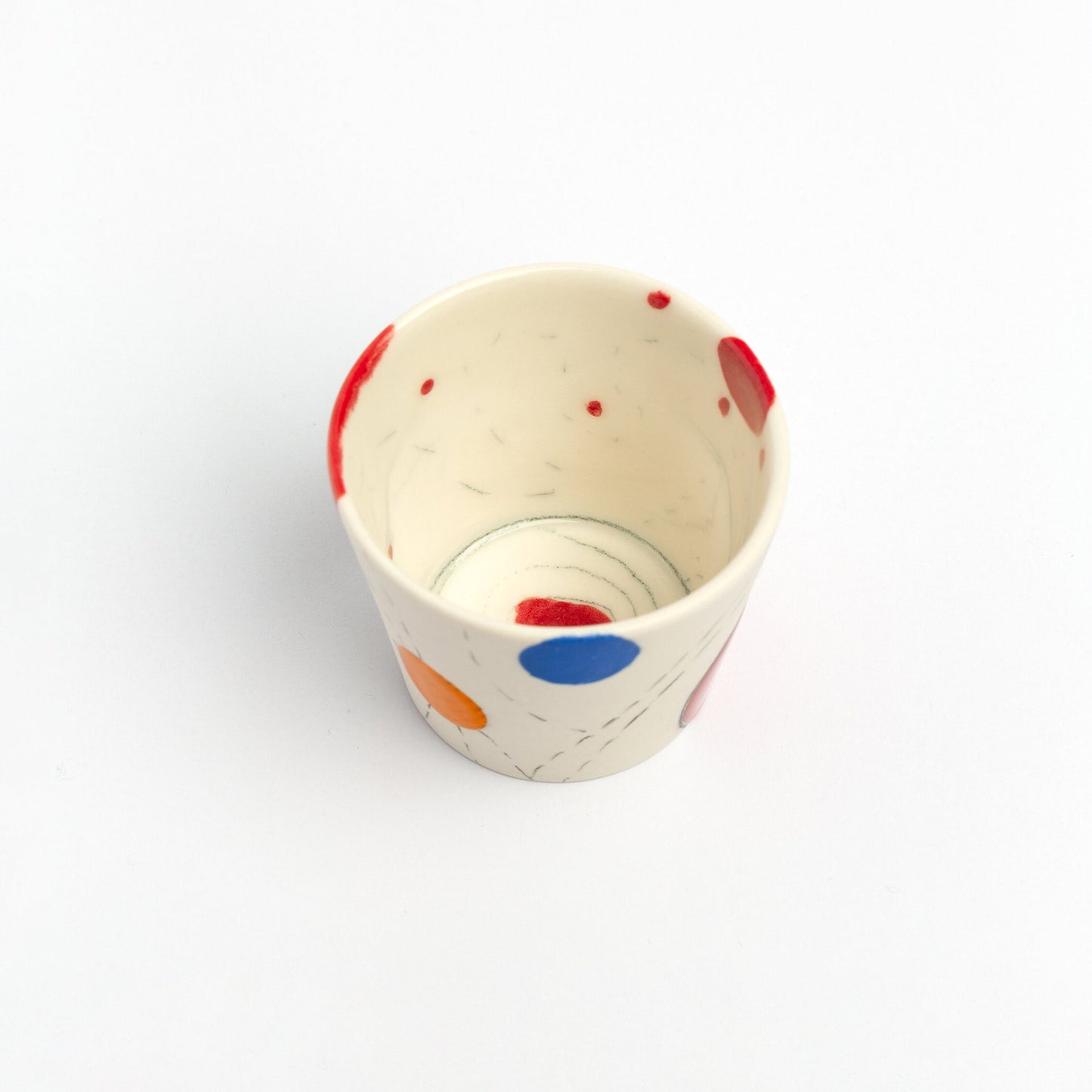 Hand Drawn Cute Tea Cup Handmade Espresso Cup Unique Pottery Gift for Tea Lovers One-of-a-Kind Artistic Mug Perfect Gift Idea