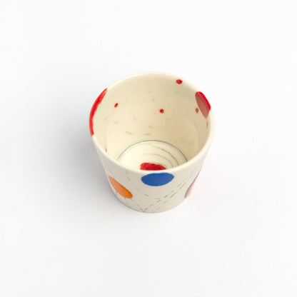 Hand Drawn Cute Tea Cup Handmade Espresso Cup Unique Pottery Gift for Tea Lovers One-of-a-Kind Artistic Mug Perfect Gift Idea