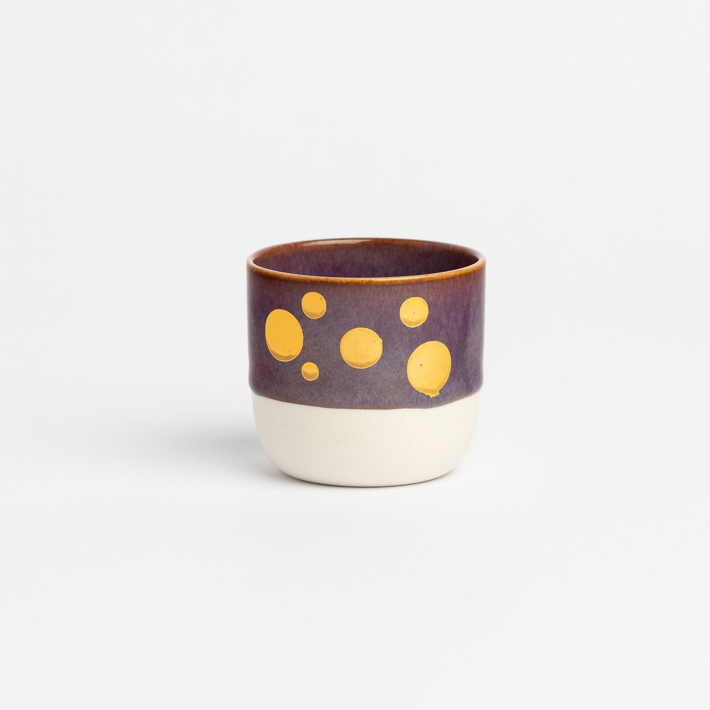 Porcelain Gold Glazed Espresso Cup Minimalist Handmade Coffee Cup Elegant Ceramic Mug Perfect Gift for Espresso Lovers