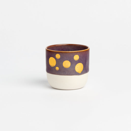 Porcelain Gold Glazed Espresso Cup Minimalist Handmade Coffee Cup Elegant Ceramic Mug Perfect Gift for Espresso Lovers