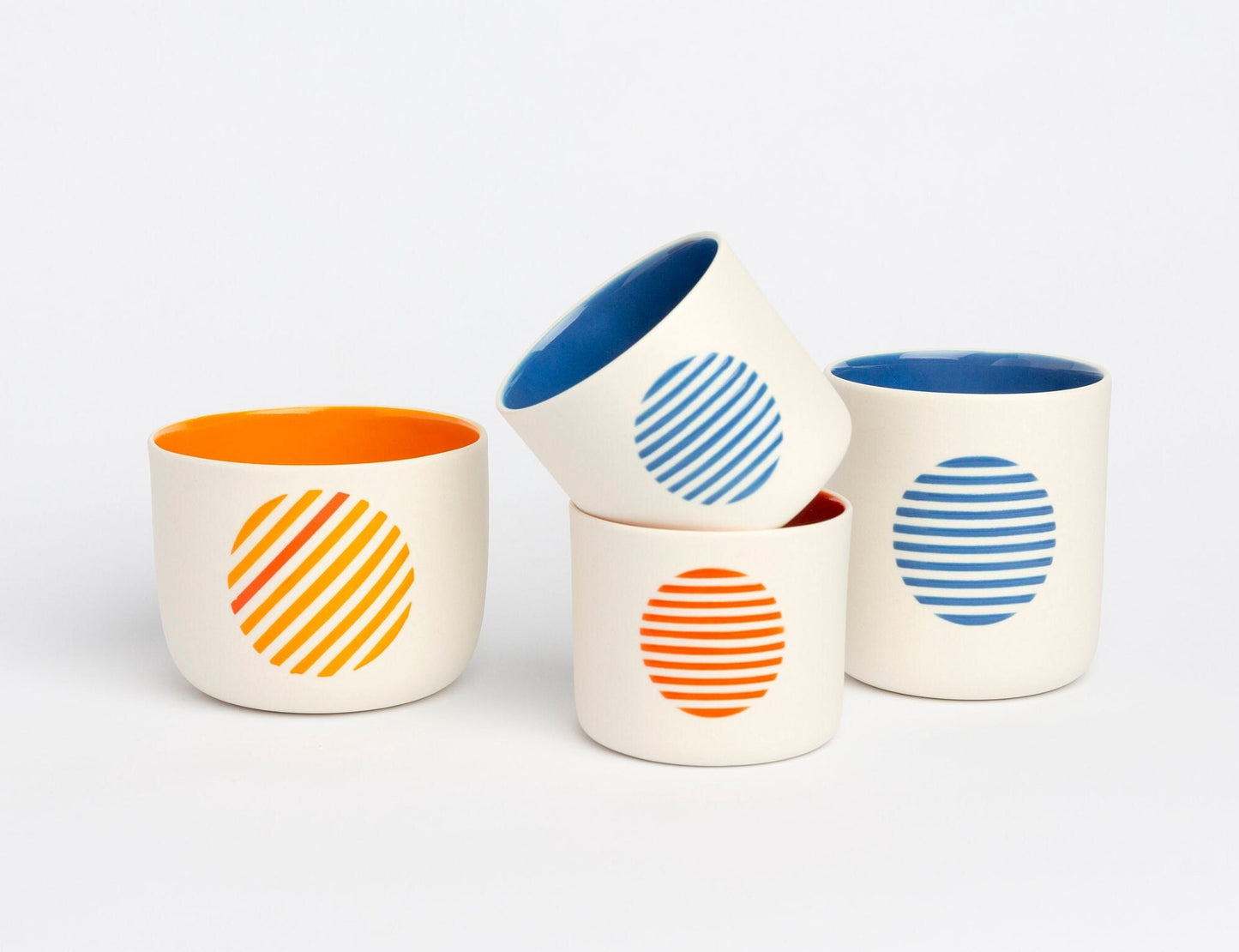 Handmade Porcelain Tea or Coffee Cup Minimalist Porcelain Design, Artisan Drinkware Gift for Tea and Coffee Lovers, Modern Style Mug