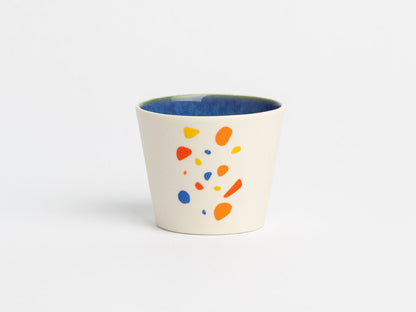Hand Painted Terrazzo Cup Unique Ceramic Coffee Mug Artistic Pottery Tea Cup Handmade Gift for Coffee Lovers Modern Terrazzo Design