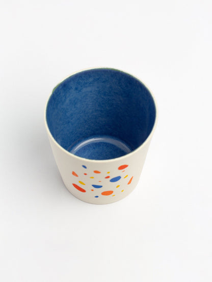 Hand Painted Terrazzo Cup Unique Ceramic Coffee Mug Artistic Pottery Tea Cup Handmade Gift for Coffee Lovers Modern Terrazzo Design