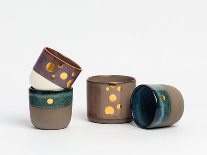 Handmade Stoneware Pottery Espresso Cup, Rustic Ceramic Coffee Mug, Artisan Pottery Cup for Espresso Lovers Gift for Coffee Enthusiasts