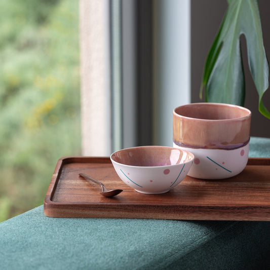 Handcrafted Porcelain Cup for Tea or Coffee  Elegant Minimalist Design with Optional Small Bowl Ideal for Modern Kitchens and Gift Giving