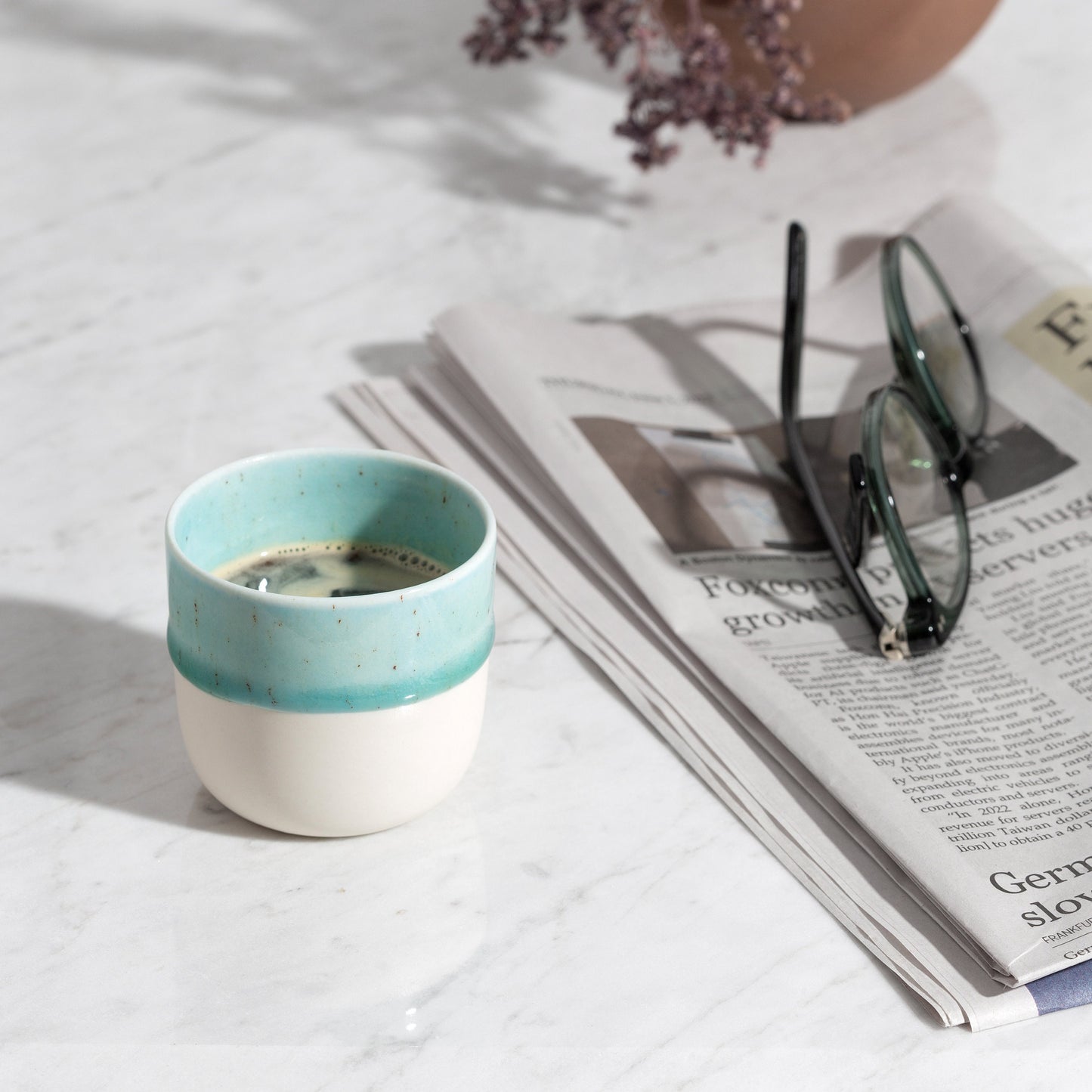 Beautiful Handmade Porcelain Espresso Cup Pottery Tea Cup Unique Gift for Tea Lovers Handcrafted Ceramic Drinkware