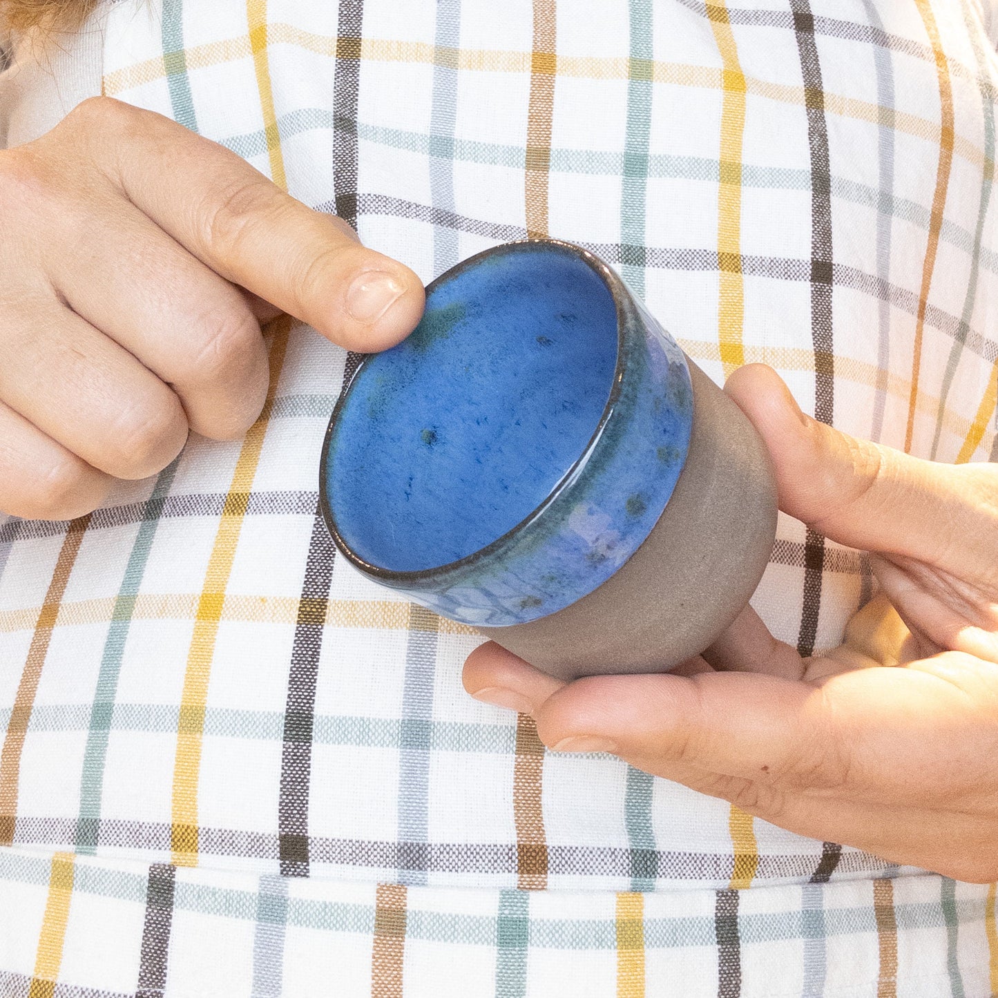 Handmade Ceramic Tea Cup, Artisan Pottery Mug Unique Tea Lover Gift Rustic Stoneware Cup Handcrafted Drinkware