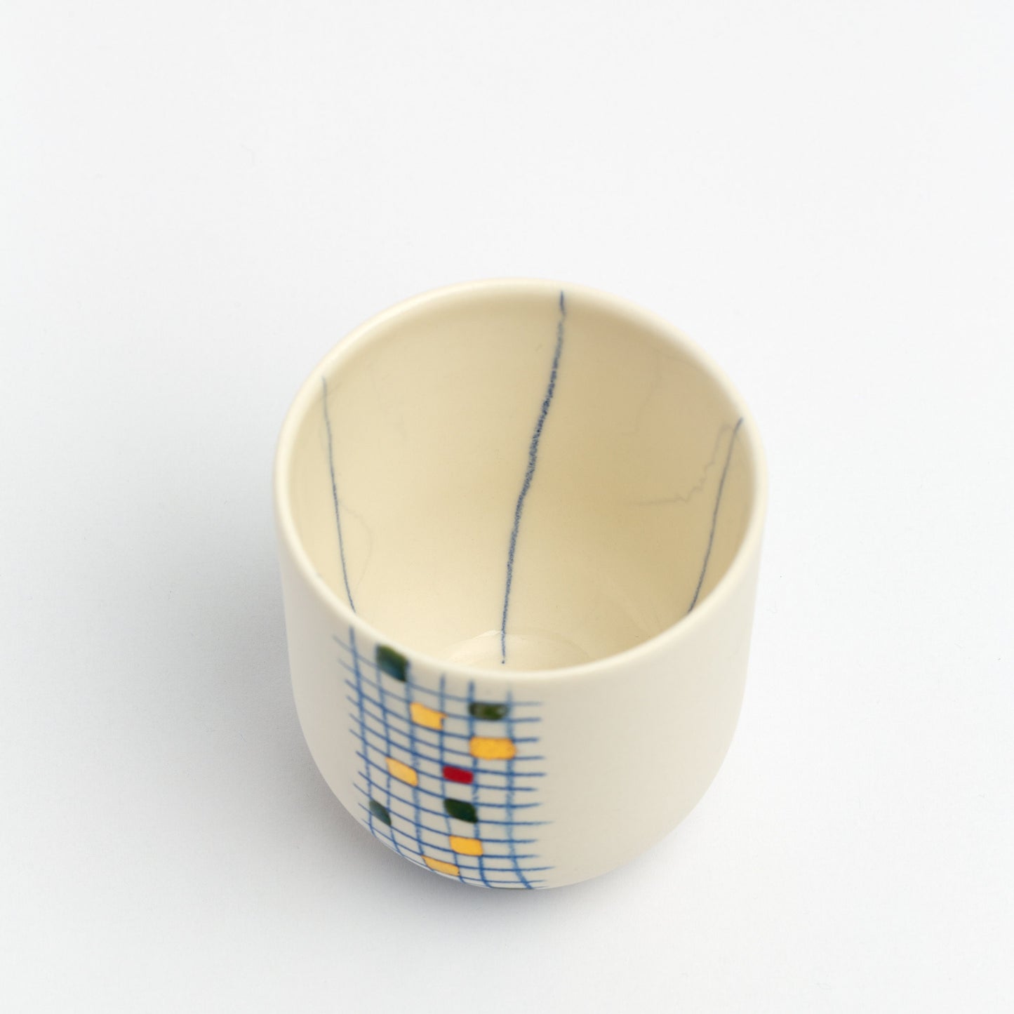 Custom Hand Painted Cup Unique Minimal Design cup no handle gift for boyfriend girlfriend mom dad