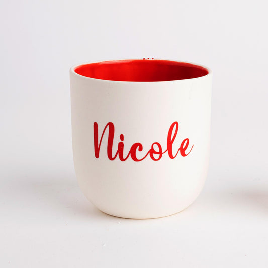Personalized Ceramic Mug Gift for Coffee Lovers Minimalist Custom Wedding Anniversary Gift Mug for Mom Birthday Cup for Best Friend Ideas