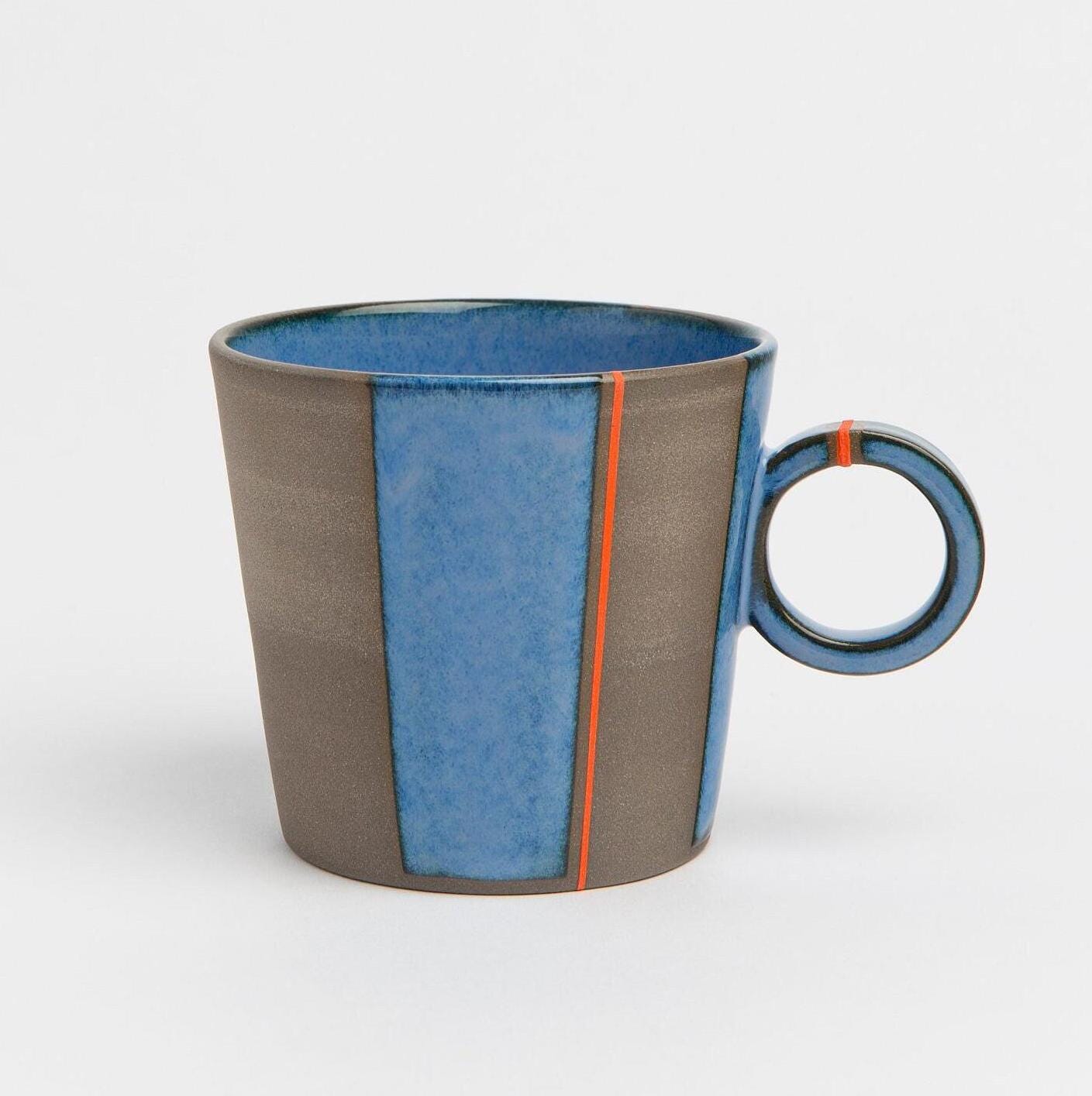 Handmade Ceramic Mug for Art Lovers Gift Mug for Christmas Home Decor Gift Mug for Mom Gift Mug Modern Art Inspired Handmade Pottery Mug