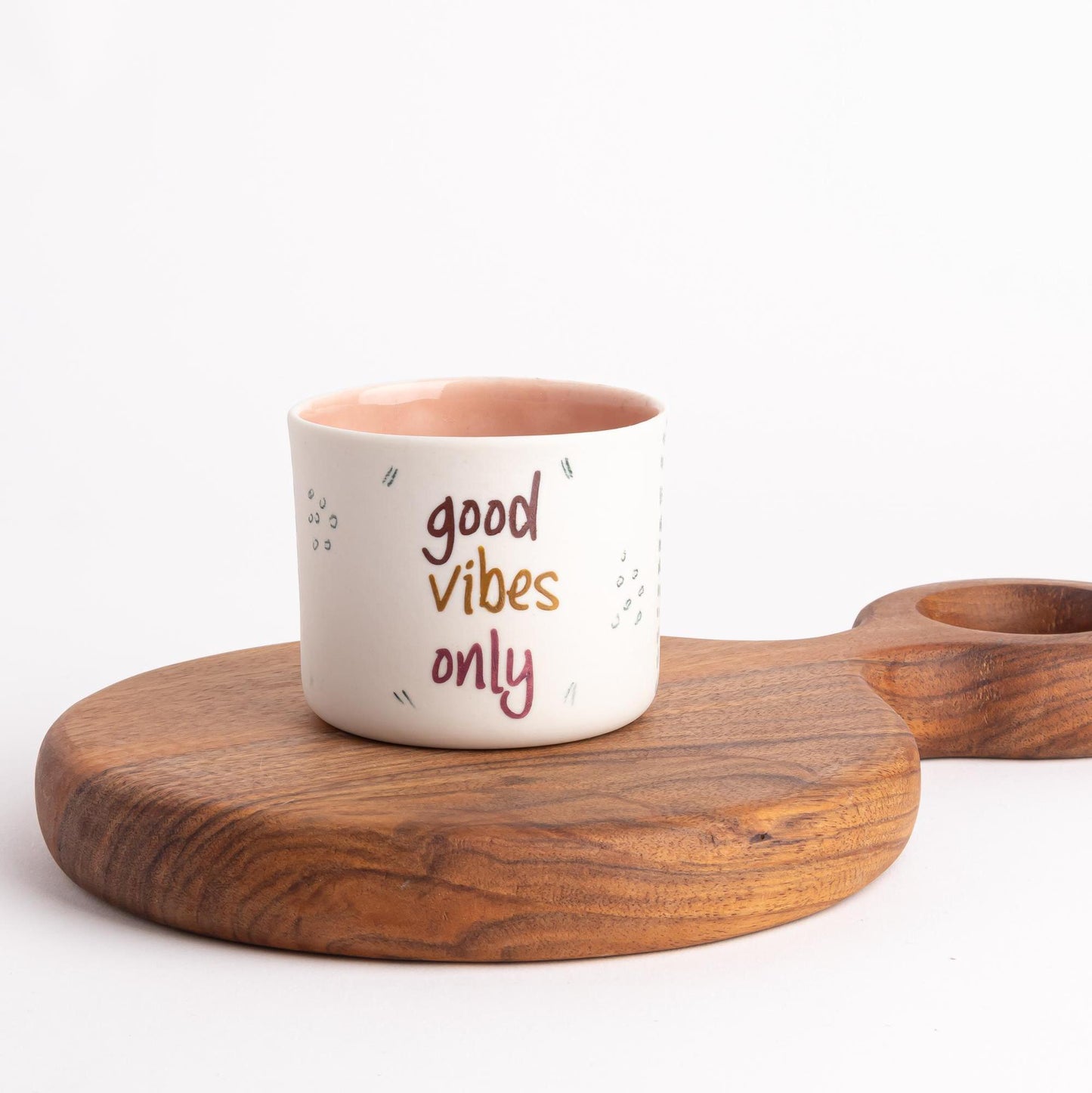 Hand Drawn Mugs with Doodle Art Design - Artistic Pottery Hand Painted Cups Set - Whimsical Cups - Unique Pottery Collection