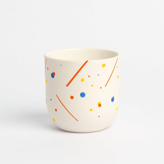 Handcrafted Porcelain Tumbler - One-of-a-Kind Custom Painted Mug, Unique Artisan Creation, Perfect Gift for Coffee and Tea Lovers