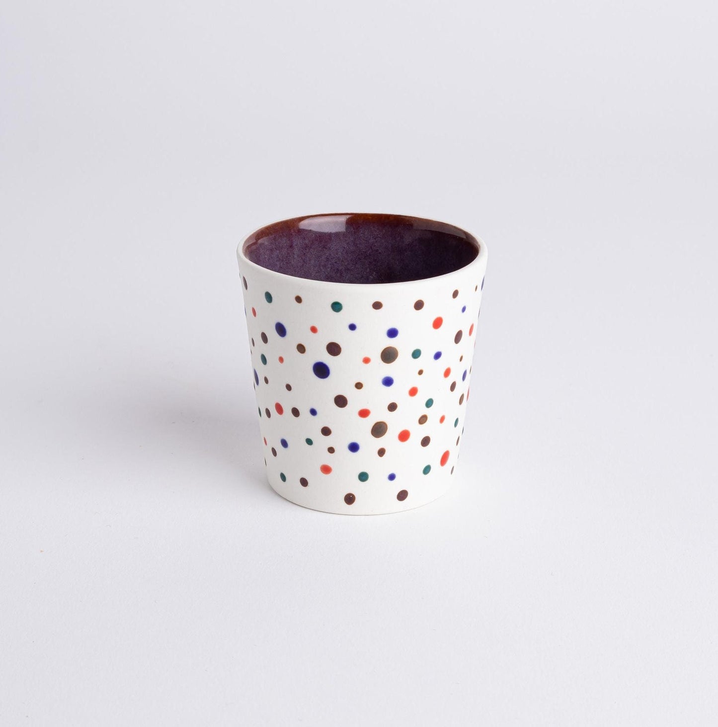 Cute Handmade Espresso Cup Dottie Design Coffee Lover Gift Porcelain Espresso Unique Gift Colorful Hand Painted