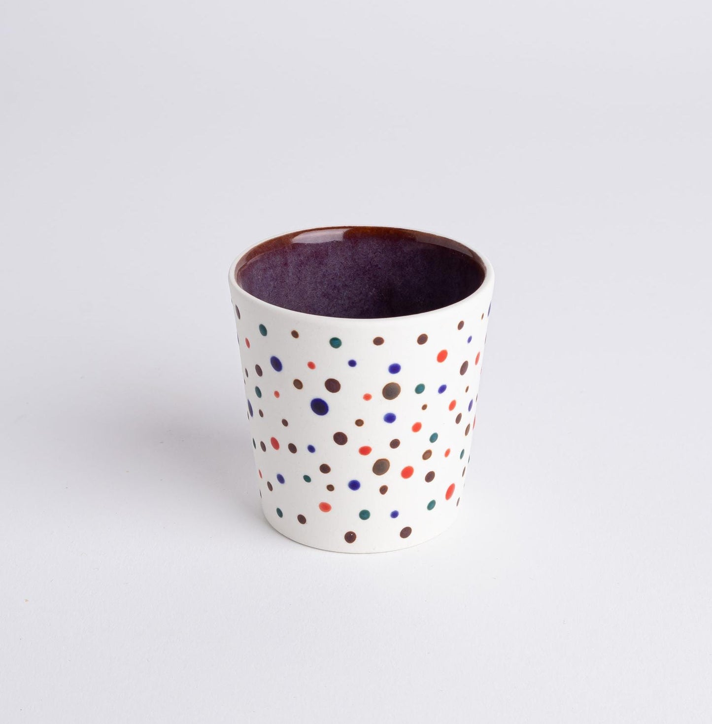 Cute Handmade Espresso Cup Dottie Design Coffee Lover Gift Porcelain Espresso Unique Gift Colorful Hand Painted