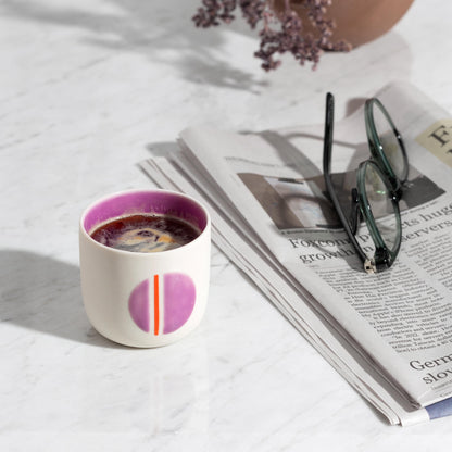 Cute Porcelain Cup Handmade Ceramic Coffee Mug Adorable Tea Cup without Handle Perfect Gift for Coffee Lovers Modern and Minimalist Design