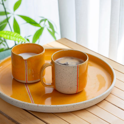 Large Yellow Ceramic Mug - Handmade Pottery Cup, Stoneware Drinkware, Dishwasher Safe, Ideal Coffee Lover and Housewarming Gift