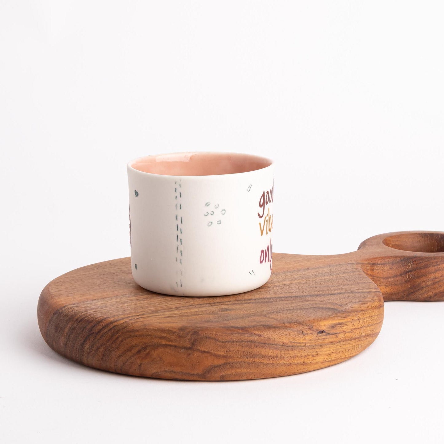 Hand Drawn Mugs with Doodle Art Design - Artistic Pottery Hand Painted Cups Set - Whimsical Cups - Unique Pottery Collection