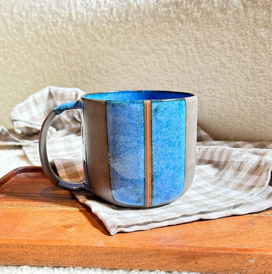 Large Ceramic Mug Wheel Thrown Stoneware Cup Handmade Pottery Coffee Mug for Tea Coffee Lovers Unique Artisan Large Ceramic Mug