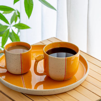 Extra Large Handmade Ceramic Mug with Thumb Rest Yellow Pottery Cup Coffee lover Gift Dishwasher Safe Stoneware Housewarming Gift