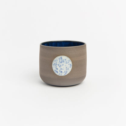 Moon Design Ceramic Mug Minimalist Coffee Cup Hand-Thrown Celestial Pottery Handcrafted Moon Art Gift for Astrology lover