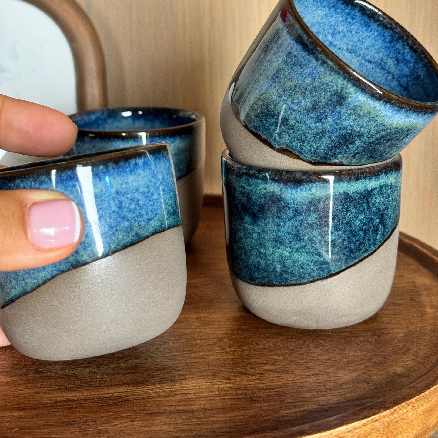 Stoneware Espresso Cup  Artisan Made Handcrafted Stoneware Espresso Cup Rustic Chic Coffee Lover Gift