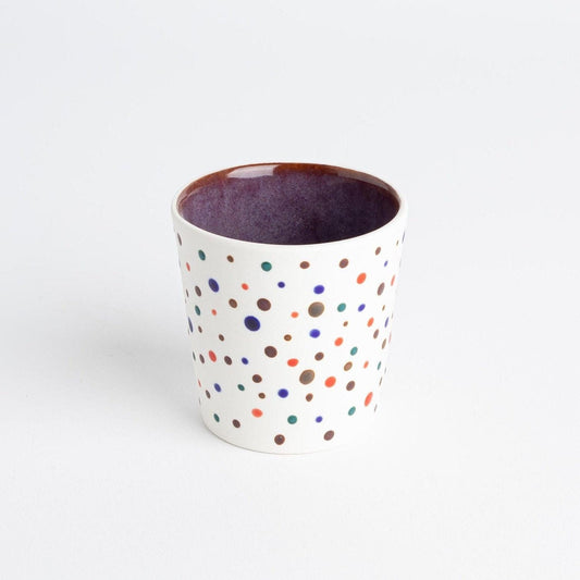 Cute Handmade Espresso Cup Dottie Design Coffee Lover Gift Porcelain Espresso Unique Gift Colorful Hand Painted