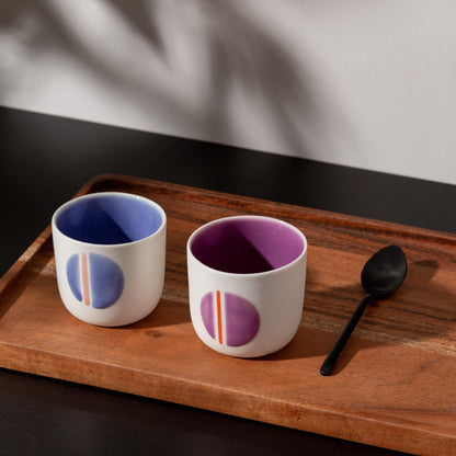 Cute Porcelain Cup Handmade Ceramic Coffee Mug Adorable Tea Cup without Handle Perfect Gift for Coffee Lovers Modern and Minimalist Design