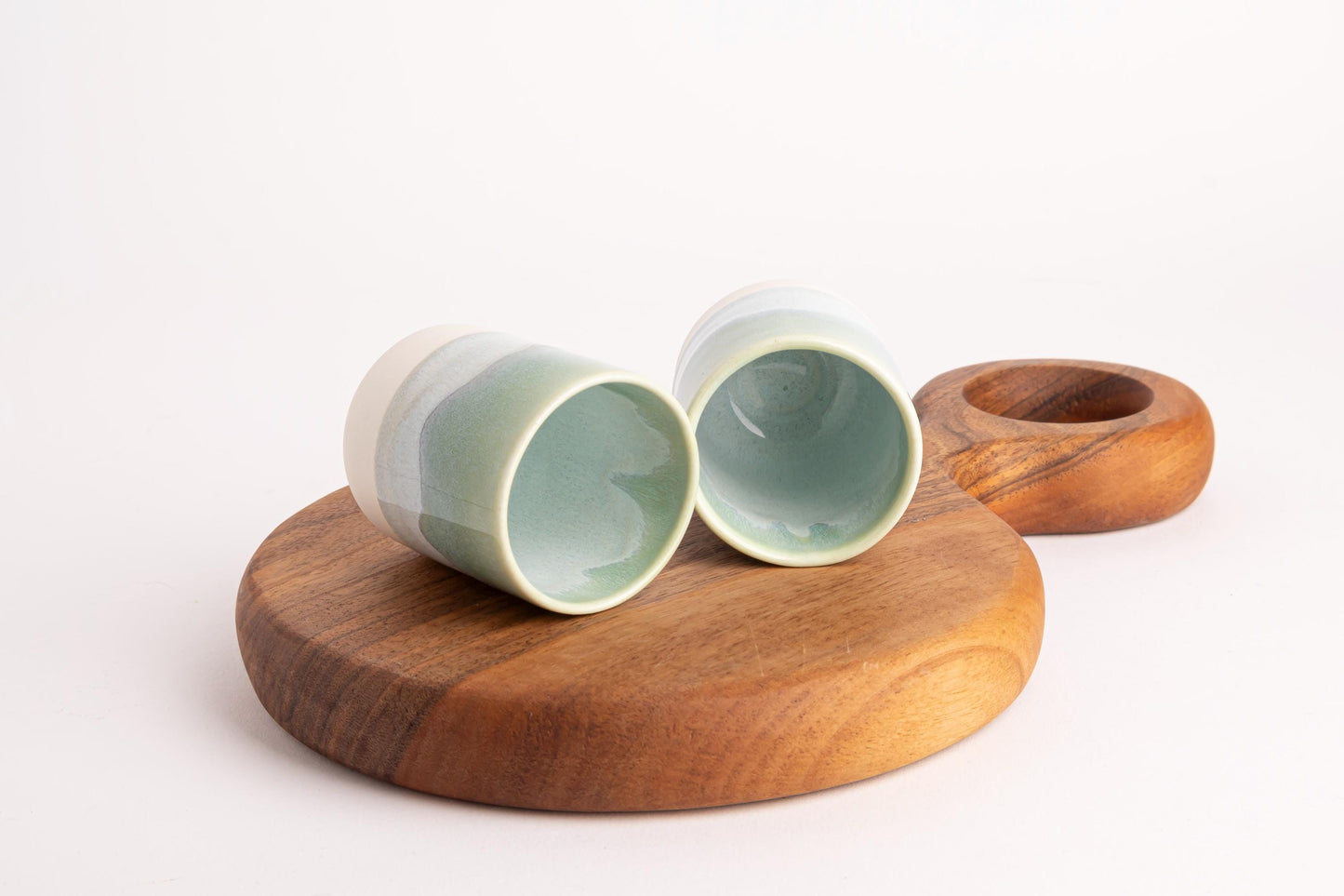 Ceramic Tea Cup Hand-Painted Drinkware Artisanal Kitchenware Tea Lover Gift Asian Dishwasher Safe Espresso Sake Cup Handcrafted Porcelain