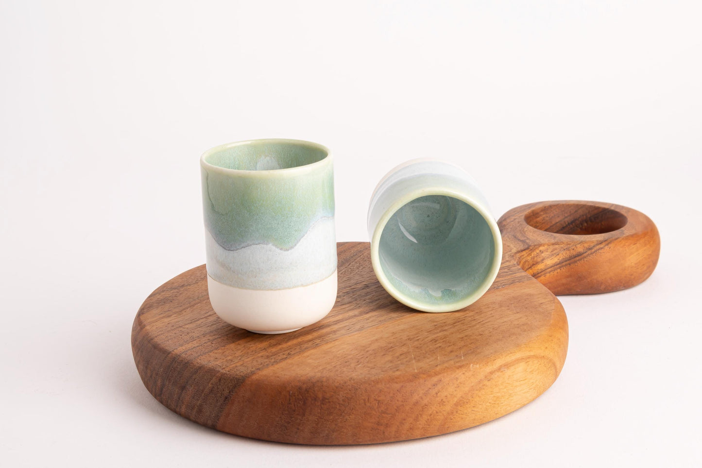 Ceramic Tea Cup Hand-Painted Drinkware Artisanal Kitchenware Tea Lover Gift Asian Dishwasher Safe Espresso Sake Cup Handcrafted Porcelain