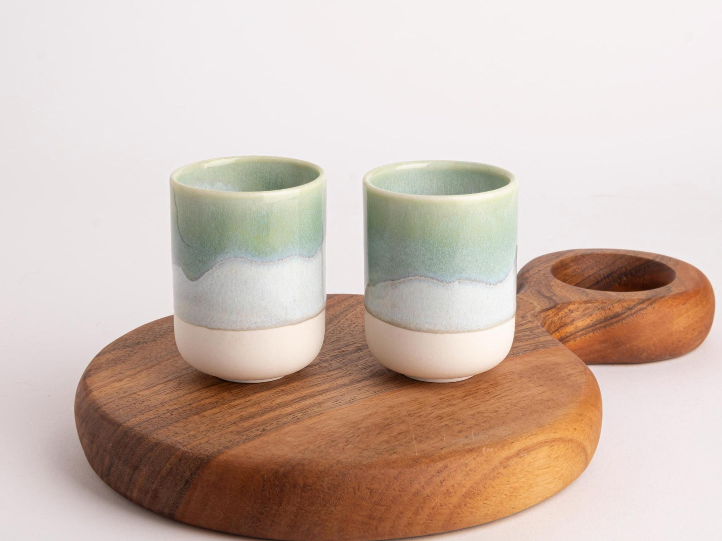 Ceramic Tea Cup Hand-Painted Drinkware Artisanal Kitchenware Tea Lover Gift Asian Dishwasher Safe Espresso Sake Cup Handcrafted Porcelain