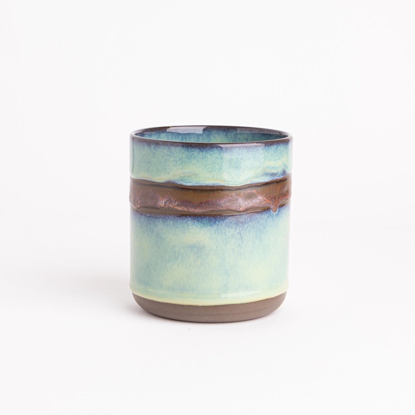 Rustic Green Tea or Coffee Cup Nature Inspired Design Ideas Japanese Handmade Pottery Organic Aesthetic Handcrafted Earthy Tones Mug
