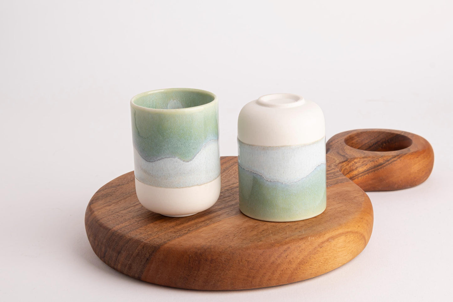 Ceramic Tea Cup Hand-Painted Drinkware Artisanal Kitchenware Tea Lover Gift Asian Dishwasher Safe Espresso Sake Cup Handcrafted Porcelain