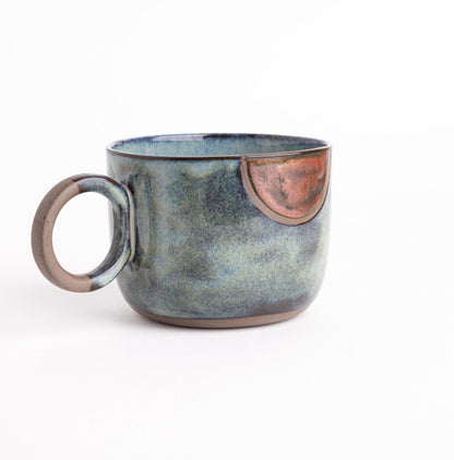 Handmade Pottery Mug Unique Coffee Mug Rustic Kitchenware Bohemian Decor Ceramic Art Piece Artisanal Quality Nature Inspired Home Accessory