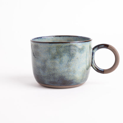 Handmade Pottery Mug Unique Coffee Mug Rustic Kitchenware Bohemian Decor Ceramic Art Piece Artisanal Quality Nature Inspired Home Accessory