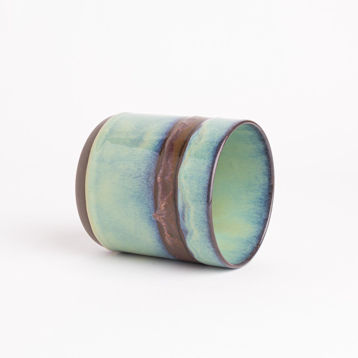 Rustic Green Tea or Coffee Cup Nature Inspired Design Ideas Japanese Handmade Pottery Organic Aesthetic Handcrafted Earthy Tones Mug