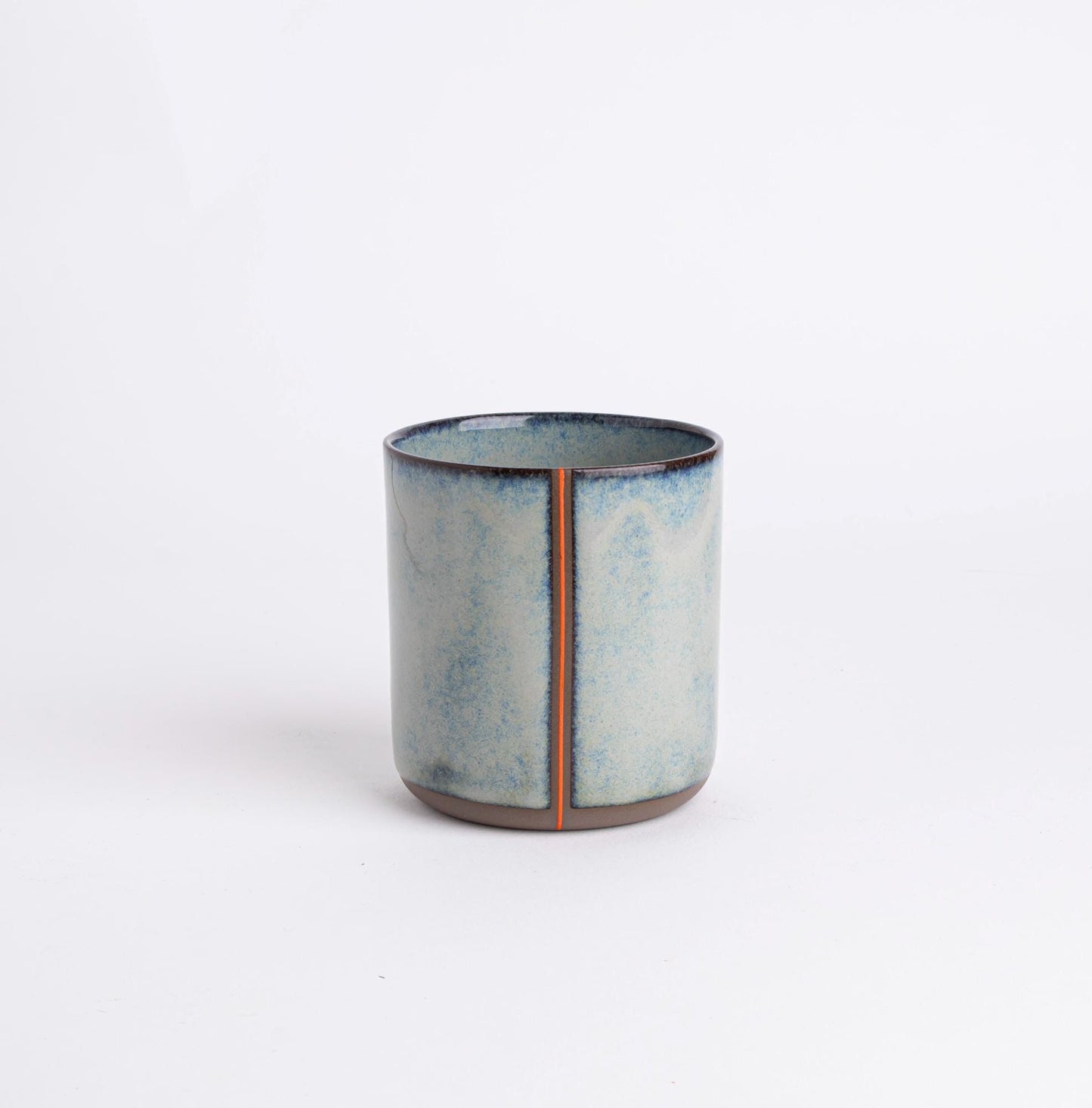 Handcrafted Ceramic Vessel Blue-Green Glaze Mug Unique Drinkware Planter Succulent Pot Cactus Container Tea Coffee Gift Modern Home Decor